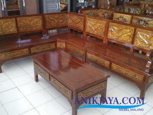 Kursi Kayu Jati Ukir Jepara L Set