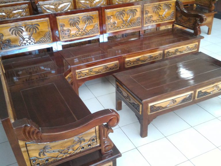  Kursi  Kayu  Jati Ukir Jepara L  Set Desain Pantai Mebel 