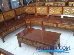 Kursi Kayu Jati Ukir Jepara L Set Murah