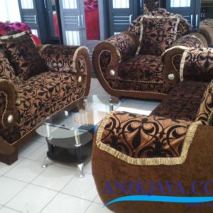Kursi Sofa King 321 Elegan Coklat
