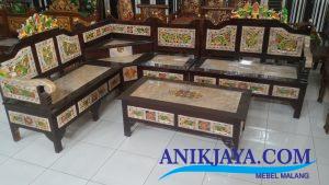 Kursi Kayu Jati Ukir Jepara L Set Desain Minimalis Malang