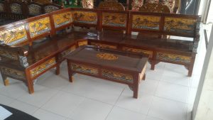 Kursi Kayu Jati Ukir Jepara L Set Desain Pantai 2 murah