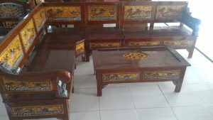 Kursi Kayu Jati Ukir Jepara L Set Desain Pantai 2