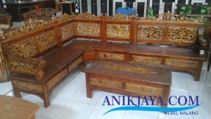 Kursi Kayu Jati Ukir Jepara L Set Desain Ukir Klasik malang