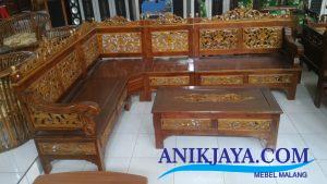 Kursi Kayu Jati Ukir Jepara L Set Desain Ukir Klasik murah