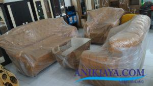 Kursi Sofa Sultan 321 Motif Oscar Krem