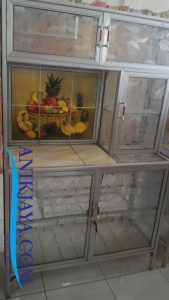 Rak Piring Kaca Alumunium Keramik Large