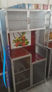 Rak Piring Kaca Alumunium Keramik Medium Murah