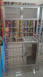 Rak Piring Kaca Alumunium Small
